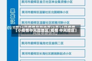 【小疫情中风险地区/疫情 中风险区】