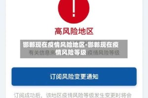 邯郸现在疫情风险地区-邯郸现在疫情风险等级