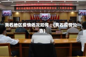 黄石地区疫情近况如何︰(黄石疫情公告)