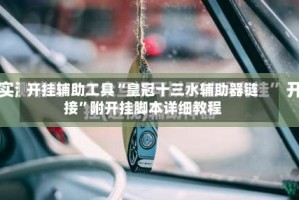 开挂辅助工具“皇冠十三水辅助器链接”附开挂脚本详细教程