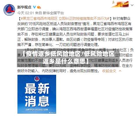 【疫情返乡低风险地区/低风险地区返乡是什么意思】-第1张图片