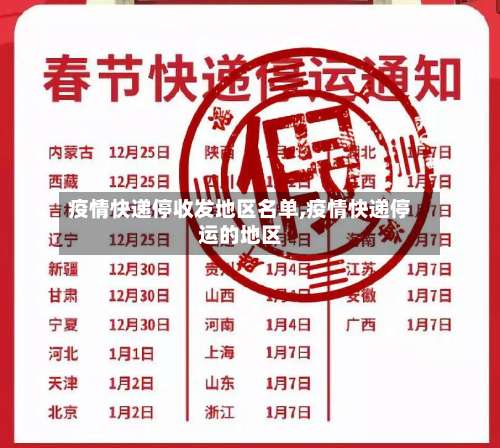 疫情快递停收发地区名单,疫情快递停运的地区-第3张图片