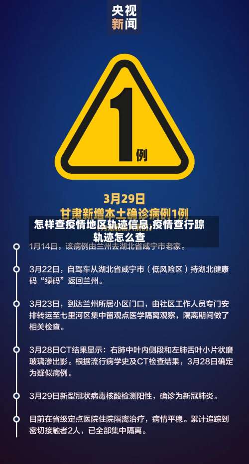 怎样查疫情地区轨迹信息,疫情查行踪轨迹怎么查-第2张图片
