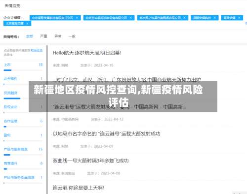 新疆地区疫情风控查询,新疆疫情风险评估-第2张图片