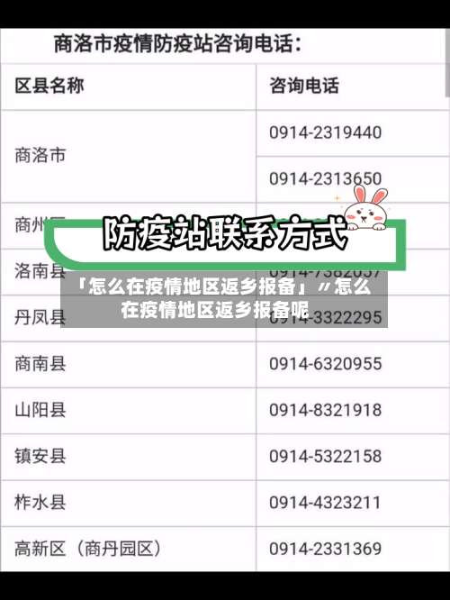 「怎么在疫情地区返乡报备」〃怎么在疫情地区返乡报备呢-第1张图片