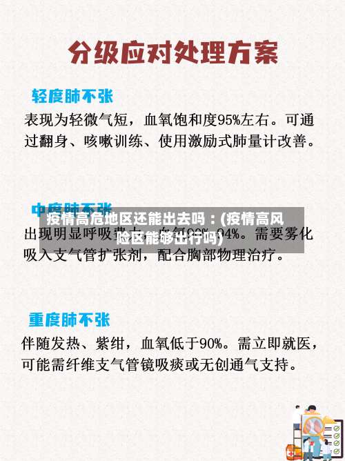 疫情高危地区还能出去吗︰(疫情高风险区能够出行吗)-第1张图片