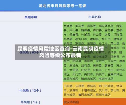 昆明疫情风险地区查询-云南昆明疫情风险等级公布最新-第2张图片