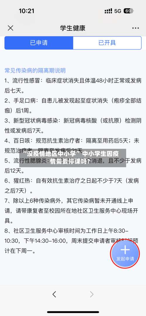 “没疫情地区中小学” 中小学生因疫情需要停课吗？-第1张图片
