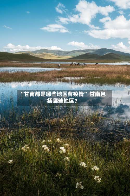 “甘南都是哪些地区有疫情” 甘南包括哪些地区？-第2张图片