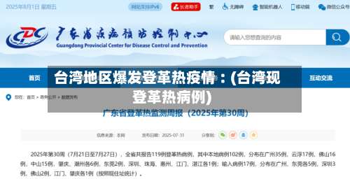 台湾地区爆发登革热疫情︰(台湾现登革热病例)-第1张图片